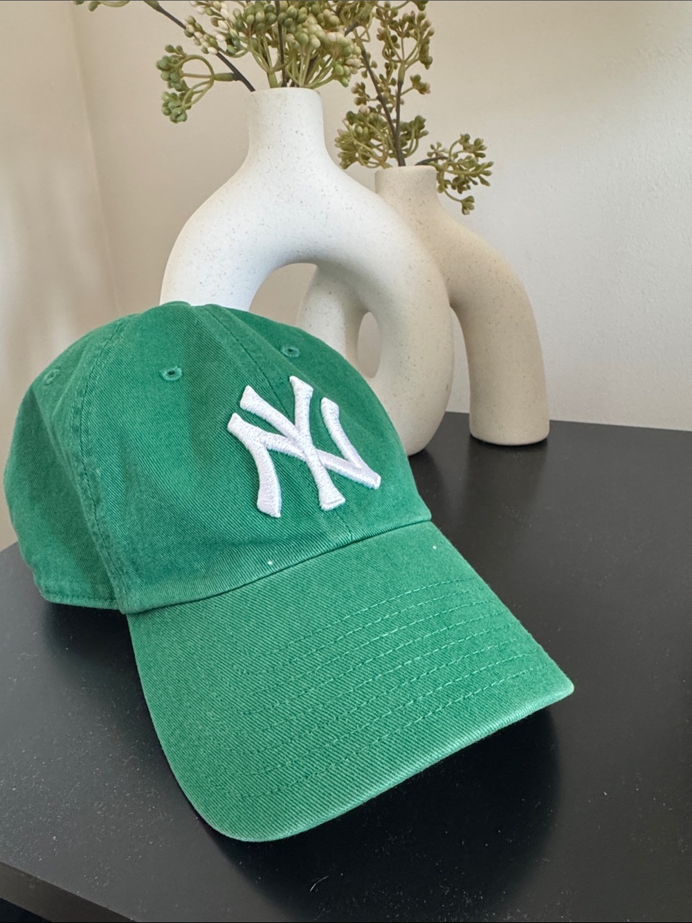 '47 Green Baseball Cap with White Logo